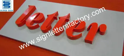 Painted Stainless Steel Letters 01