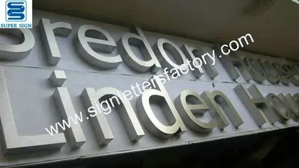 Brushed Stainless Steel Letter Signage 20