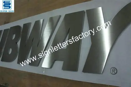 Brushed Stainless Steel Lettering 11