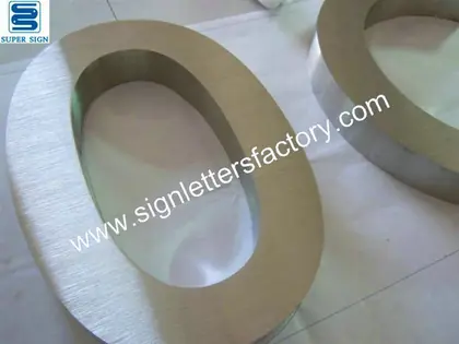 Brushed Stainless Steel Lettering 19