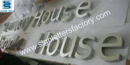 Brushed Stainless Steel Letter Signage 20