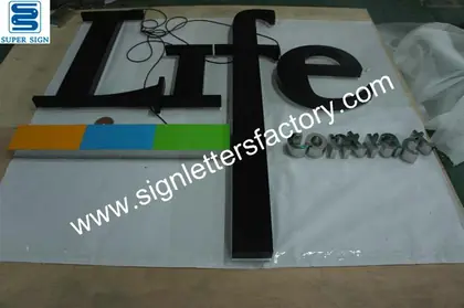 Backlit LED Box Letters 16