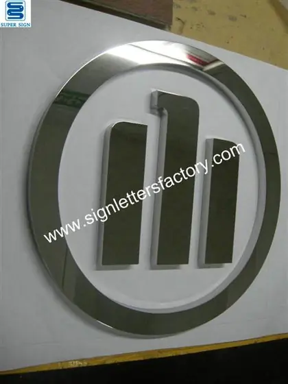 Polished Stainless Steel Letters and Logo 29