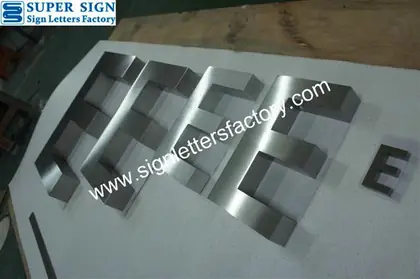 Fabricated Stainless Steel Letters 65