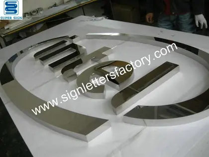 Polished Mirror Stainless Steel Letters 04