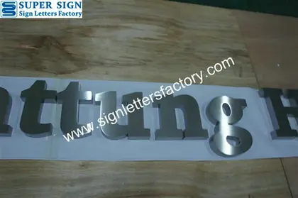 Stainless Steel Corporate Sign Letters 62