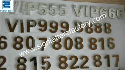 Mirror Stainless Steel Sign 06