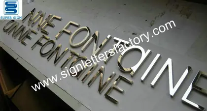 316 Polished Stainless Steel Letter Signage 03