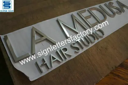 Polished Mirror Stainless Steel Letter Sign 23