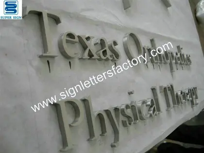 Brushed-stainless Steel Corporate Sign 45