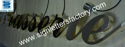 Backlit LED Brass Letters 22