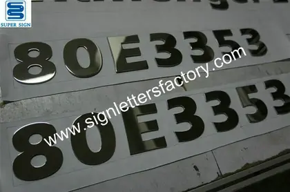 Polished Stainles Steel Street Sign 18