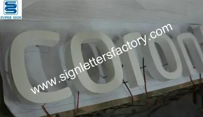 Corona LED Sign Letters 27