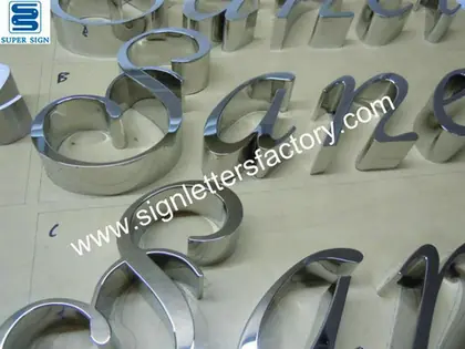 Mirror Stainless Steel Letters and Logo 28