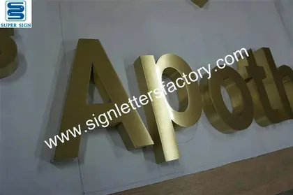 Brass Shop Sign Design