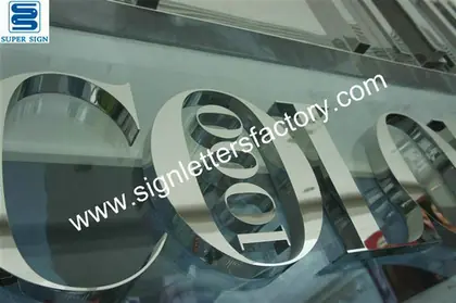 Polished Stainless Steel Lettering 12