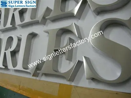 Fabricated Stainless Steel Letter Sign 65