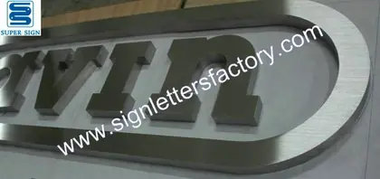 Brushed Stainless Steel Indoor Signage 51