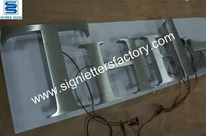 Exterior Backlit LED Sign Lettering 32