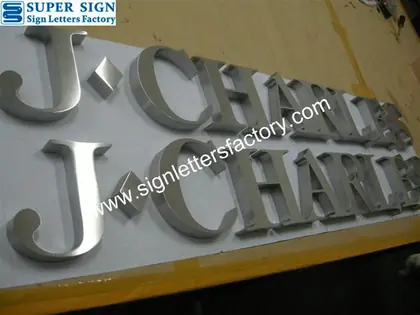 Fabricated Stainless Steel Letter Sign 65