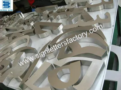 Stainless Steel Box Sign Letters 25