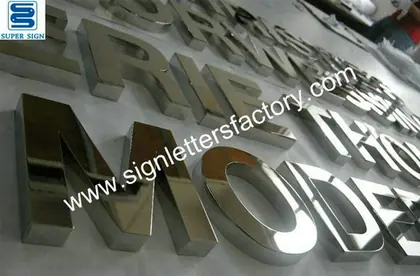 Stainless Steel Interior Letter Sign 08