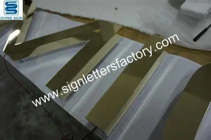 Backlit LED Stainless Steel Letters 28
