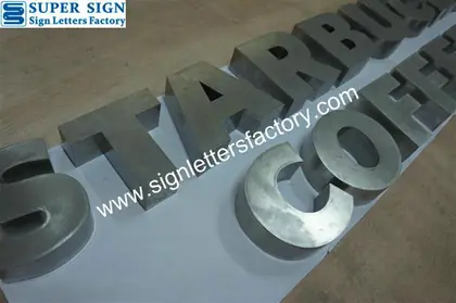 Fabricated Stainless Steel Lettering 70