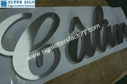 Brushed Stainless Steel Letter Signage 59