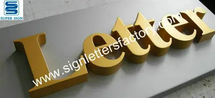 Powder Coating Stainless Steel Letter Sign 04