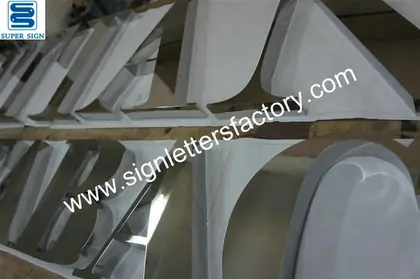 Fabricated Polished Stainless Steel Letter 15