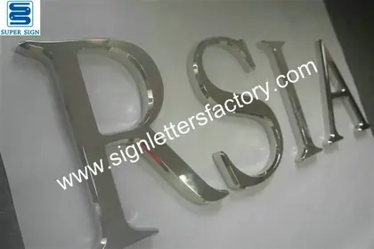 3D Polished Stainless Steel Letter Sign 05