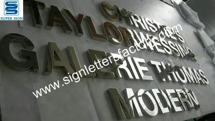 Stainless Steel Interior Letter Sign 08