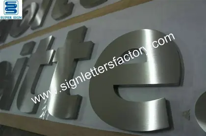 Built-up Stainless Steel Letter Signage 30
