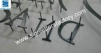 Flat Cut Painted Stainless Steel Letters 08