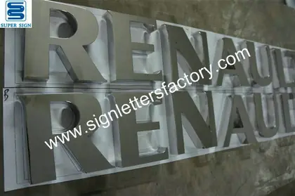 Polished Stainless Steel Auto Sign Letters 26