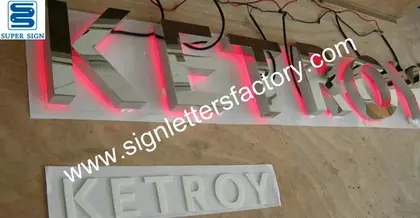 Backlit LED Sign Letters 08