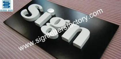 Painted Aluminum Lettering Sign 06