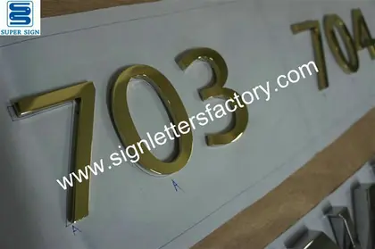 Polished Brass Sign Letters 08