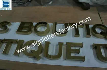 Brass Store Signage Design