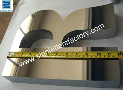 316 Polished Stainless Steel Sign Letters 25