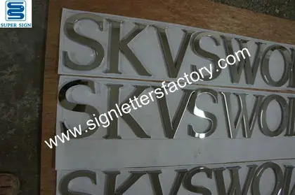 Polished Stainless Steel Sign Letters 19