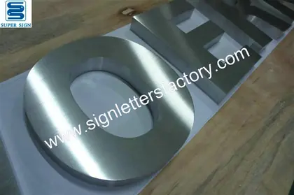 Brushed Stainless Steel Shop Signage 40