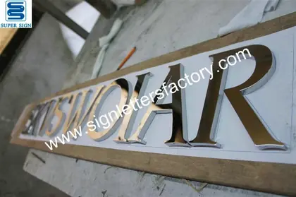 Polished Stainless Steel Sign Letters 19