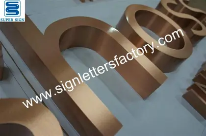 Copper Sign Letters 01