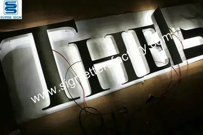 Exterior Backlit LED Sign Lettering 32