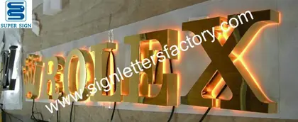 Backlit LED Sign Letters 04
