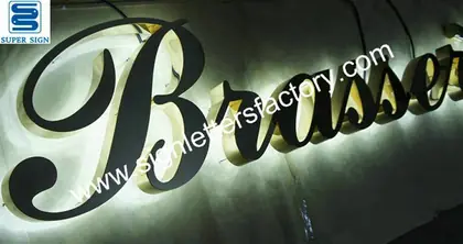 Backlit LED Brass Letters 22