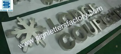 Brushed Stainless Steel Indoor Signage 51