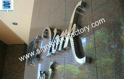 316 Polished Stainless Steel Sign 31